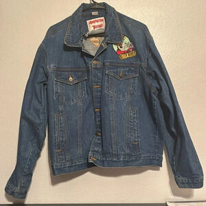 Vintage Betty Boop Biker Jean Jacket Rare Embroidered